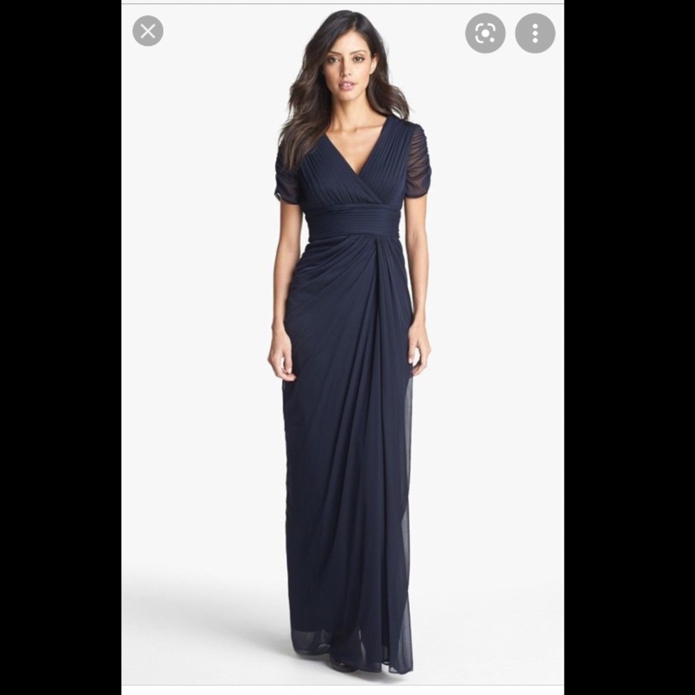 ❌SOLD❌ Adrianna Papell Chiffon Bridesmaid Prom Gown